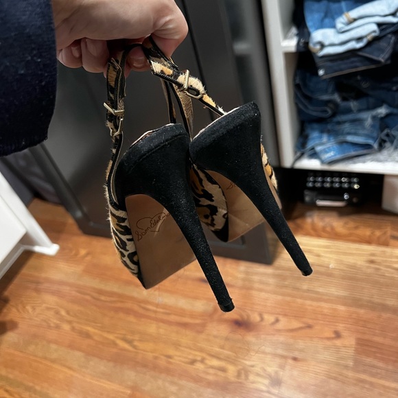 Sam Edelman size 6 leopard print stiletto heels; in great condition - Picture 2 of 7
